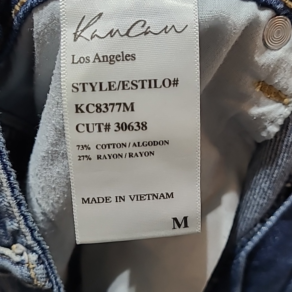 KANCAN LOS ANGELES FACTORY DISTRESSED DENIM JEAN SHORTS - Picture 5 of 11